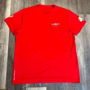 RLX Ralph Lauren Team USA Ryder Cup Performance T Shirt M Red Golf PGA Tour 2016